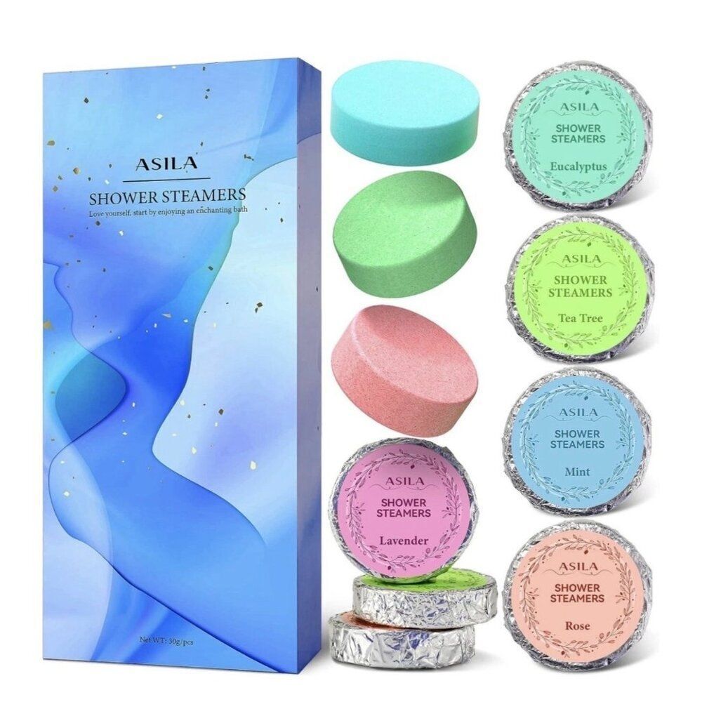 ASILA Shower Steamers Aromatherapy 10PCS Gift Set Self Care Shower Bombs